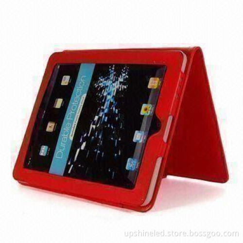 Leather Cases/Covers for Apple's iPad, with Kickstand and Magnetic Flip Closure